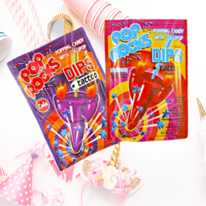 Pop Rocks Popping Candy With Lollipop And Tattoo Strawberry And Cola - 30 Packs