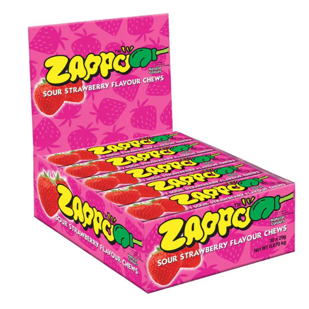 Zappo Chews Strawberry 29g - 30 Pack