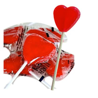 Big Lolly Red Heart Pops 500g Approximately 60 Pieces
