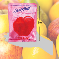 Heart Beat Jumbo Love Candy Tutti Frutti Flavour 6g - 166 Piece Pack (1kg)
