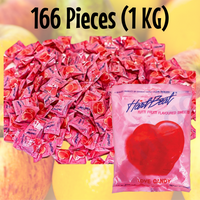 Heart Beat Jumbo Love Candy Tutti Frutti Flavour 6g - 166 Piece Pack (1kg)
