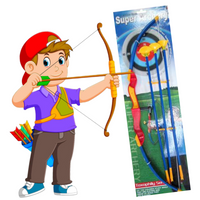 Kids Archery Set Toy Bow And 3 Suction Arrows