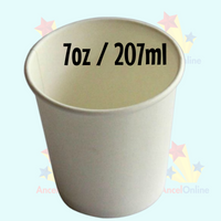 White 7oz Disposable x 500 Paper Cups 207ml Water Dispenser Cooler Cup - Aussie Variety-AU Ancel Online