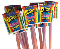 Giant Rainbow Sherbet Straw 13g  - 20 Pack - Aussie Variety-AU Ancel Online
