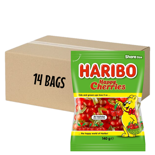 Haribo Happy Cherries 142g -14 Pack - Aussie Variety-AU Ancel Online