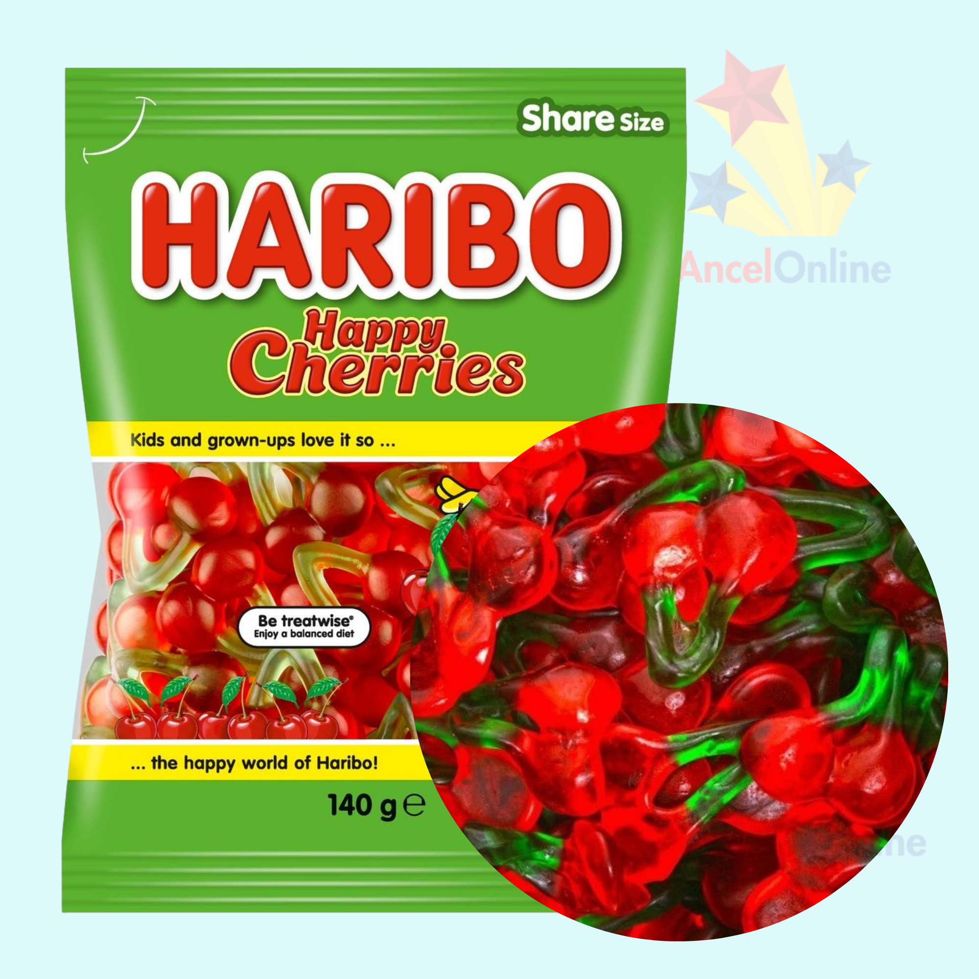 Haribo Twin Cherries Gummy Candies
