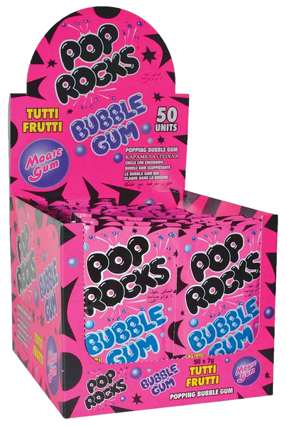 Pop Rocks Popping Gum - 50 Packs Tutti Fruitti - Aussie Variety-AU Ancel Online